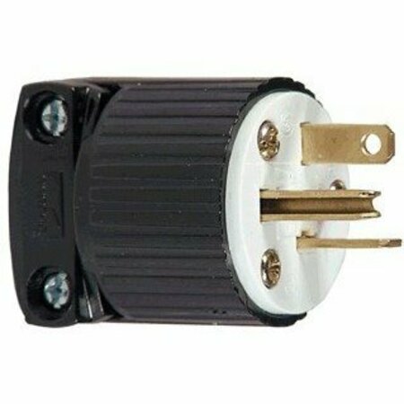 EATON WIRING DEVICES Plugs 20A 250V Black 5466